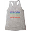 earth is not flat Racerback Tank