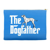 the dogfather dalmatian white Accessory Pouches