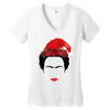 frida kahlo christmas Women's V-Neck T-Shirt
