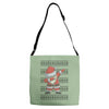 ugly santa dabbing Adjustable Strap Totes