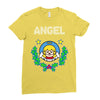 angel christmas Ladies Fitted T-Shirt