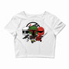 power minions vectorized Crop Top