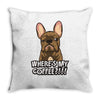 where's my coffee Throw Pillow