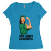 liver cancer awareness can do it Women's Triblend Scoop T-shirt