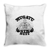 mugatu gym suit Throw Pillow