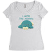 i hate the morning Women's Triblend Scoop T-shirt