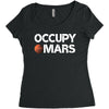 occupy mars Women's Triblend Scoop T-shirt