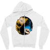 fire and ice Zipper Hoodie