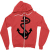 anchor sailor t shirt fashion cross top tee nautical tshirt retro tatt Zipper Hoodie