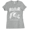 nihilist carnal leftovers entombed unleashed morbid Ladies Fitted T-Shirt
