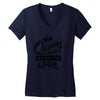 Queens Are Born In April Women's V-Neck T-Shirt