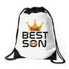 The Best Son Drawstring Bags