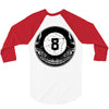 8ball skull 3/4 Sleeve Shirt