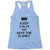 save the planet Racerback Tank