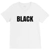 black V-Neck Tee
