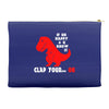 funny dino Accessory Pouches
