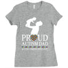 proud Autism dad Ladies Fitted T-Shirt