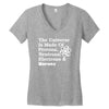 The Universe Is Made Of Protons Neutrons Electrons Morons Women's V-Neck T-Shirt