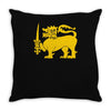 sri lanka international  national country lion sport flag Throw Pillow