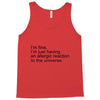 the oc allergic reaction Tank Top