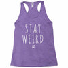 Juanpa Zurita Stay Weird Racerback Tank