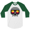 sunset skull 3/4 Sleeve Shirt