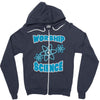 science worship funny geek atheist anti religion Zipper Hoodie