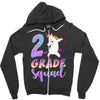 2nd grade squad Zipper Hoodie