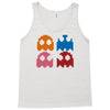 cool retro 80s pacman ghosts video games Tank Top