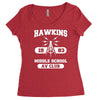 hawking av club middle school Women's Triblend Scoop T-shirt