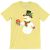 smiling snowman holding out christmas T-Shirt