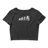 dj evolution funny music mixing djing disk jockey turntable Crop Top