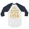 queens are born in 1958 3/4 Sleeve Shirt