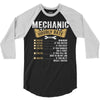 Mechanic Hourly Rate 3/4 Sleeve Shirt