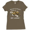 what a piece of junk! Ladies Fitted T-Shirt