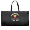 exercise vs extra fries Weekender Totes