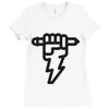 pencil lightning Ladies Fitted T-Shirt