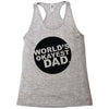 world's okayest dad Racerback Tank