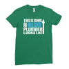 this is what an awesome plumber looks like Ladies Fitted T-Shirt