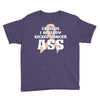 Careful I Already Kicked Cancer Ass Youth Tee