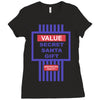 value secret santa gift Ladies Fitted T-Shirt