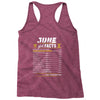 June Girl Facts Gemini Racerback Tank