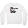i have 2 daughter Crewneck Sweatshirt