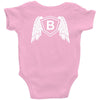 letter b with wings Baby Onesie