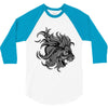 lion zentangle 3/4 Sleeve Shirt