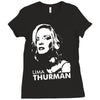 uma thurman Ladies Fitted T-Shirt