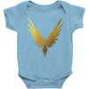 the fly bird   maverick jake paul   gold Baby Onesie