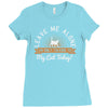 leave me alone talking to my cat today Ladies Fitted T-Shirt