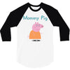 peppa pig mommy pig 3/4 Sleeve Shirt