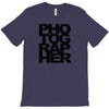 photographer camera photography modern text photos scrapbook geek t sh T-Shirt